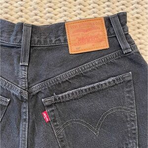 Levi’s Black Jean Shorts